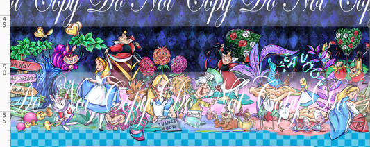 Lost in Wonderland-Double Border-navy black