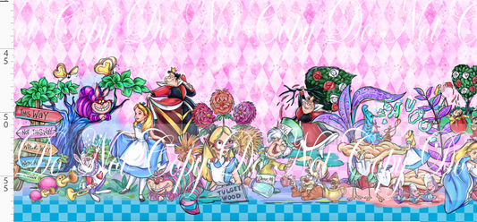 Lost in Wonderland-Double Border-pink