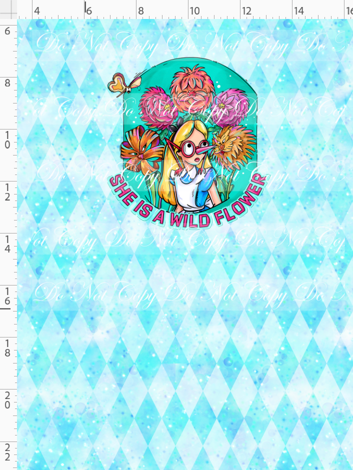 Lost in Wonderland-Panel-wildflower-blue-child