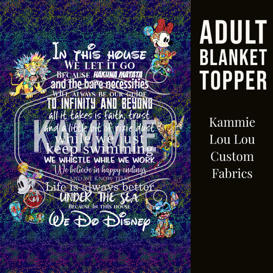 Magic Art Finale - In this House - Full Size Blanket Panel 58W x 72H