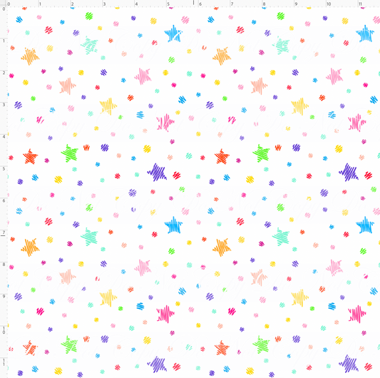 Magic In the Hallways - Stars & Dots - White