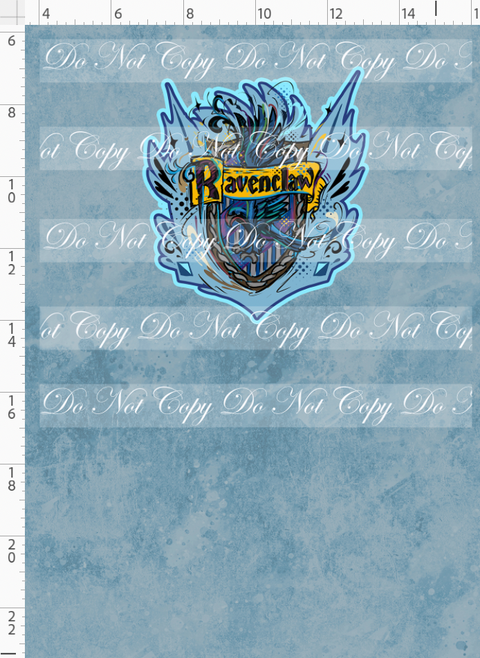 Magical Mischief-panel-blue crest-simple background-child