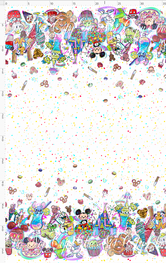 Mouse Munchies-double border-white