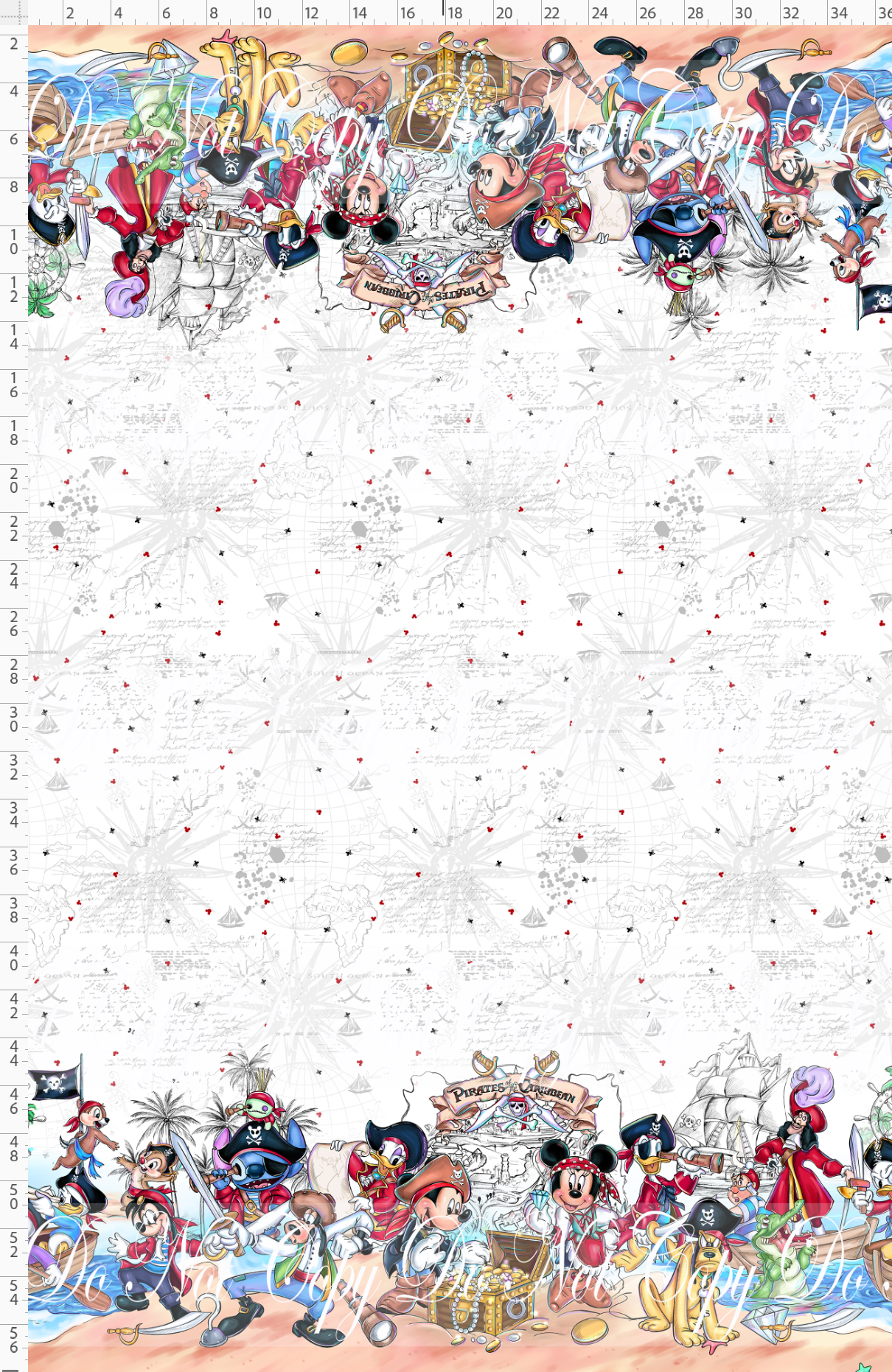 Mouse Pirates and Friends-double border