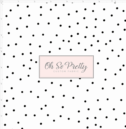 Mouse Pop - Dots - white with black dots