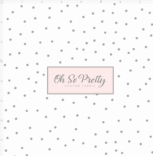Mouse Pop - Dots - white with grey dots