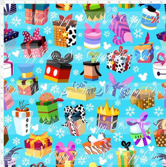 My Favorite Time of the Year - character presents - blue - large scale