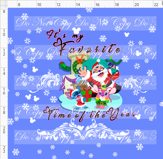 My Favorite Time of the Year - panel - blue guy - favorite time - cornflower - adult