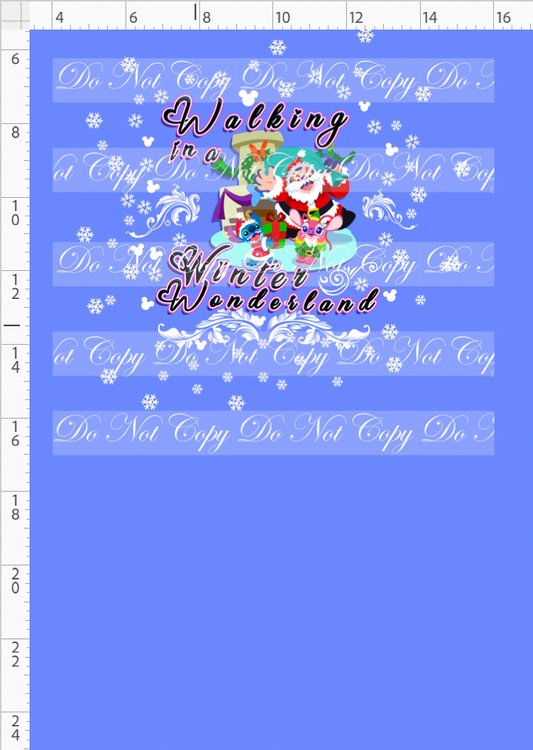 My Favorite Time of the Year - panel - blue guy - winter wonderland - cornflower - child