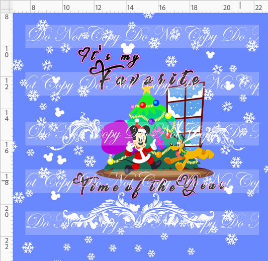 My Favorite Time of the Year - panel - boy mouse - favorite time - cornflower - adult