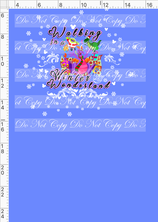 My Favorite Time of the Year - panel - fig - winter wonderland - cornflower - child