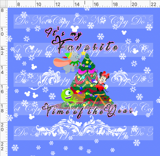 My Favorite Time of the Year - panel - girl mouse - favorite time - cornflower - adult