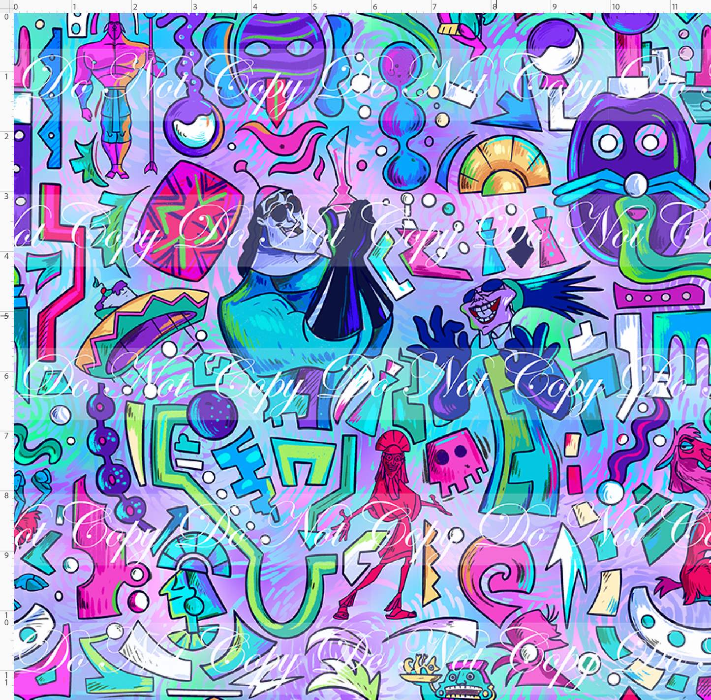No Touchy - Shapes - colorful - regular scale