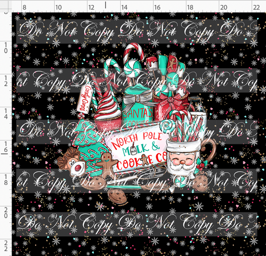 North Pole Milk and Co - Panel - Black - Sign - Adult