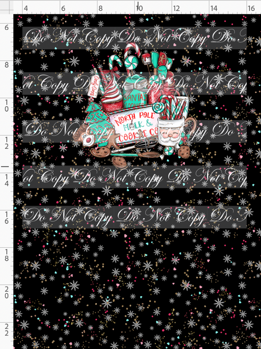 North Pole Milk and Co - Panel - Black - Sign - child