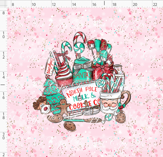 North Pole Milk and Co - Panel - Pink - Sign - adult