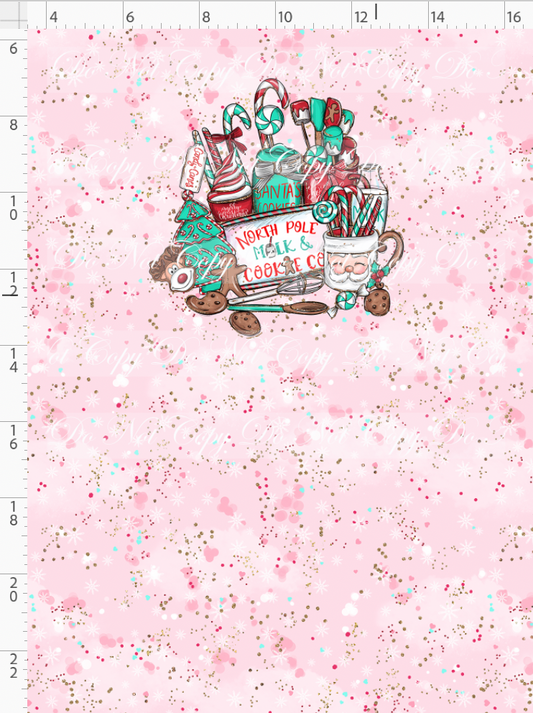 North Pole Milk and Co - Panel - Pink - Sign - child