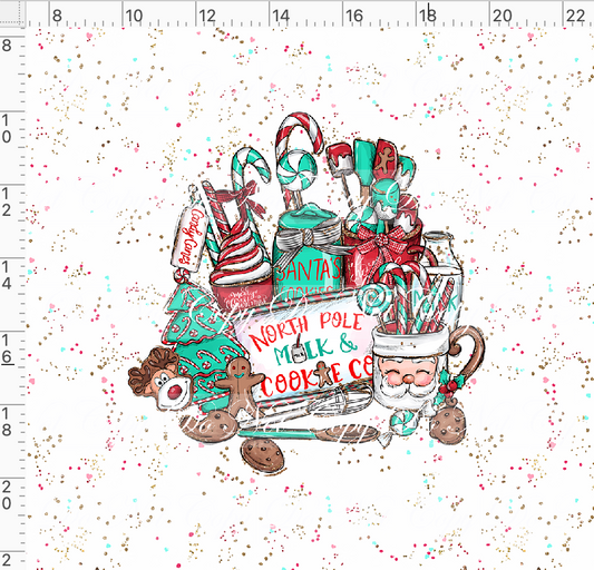 North Pole Milk and Co - Panel - White - Sign - adult