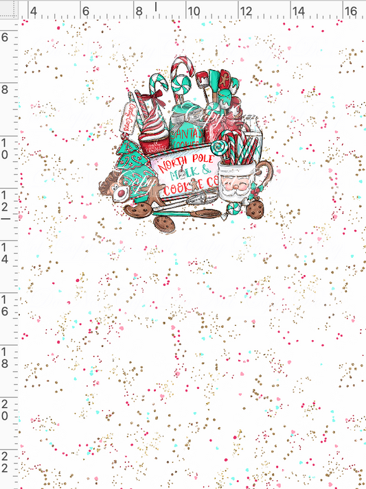 North Pole Milk and Co - Panel - White - Sign - child