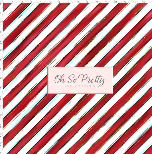 North Pole Milk and Co - stripes - red white - regular Scale