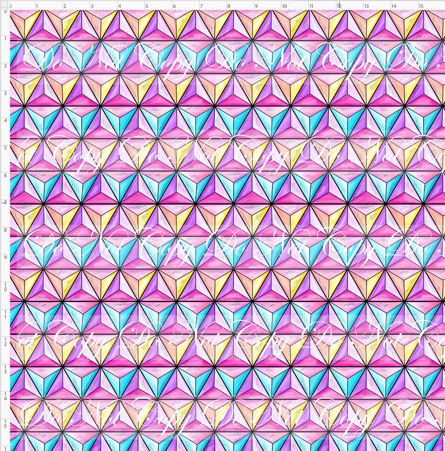 One little spark - triangles - colorful - large scale
