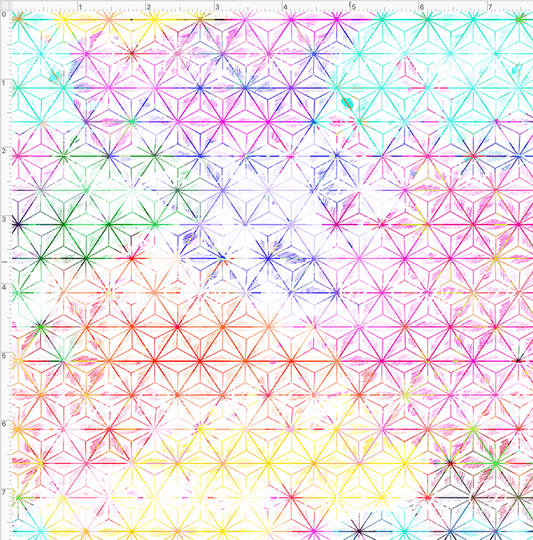 One little spark - triangles - erased white - small scale