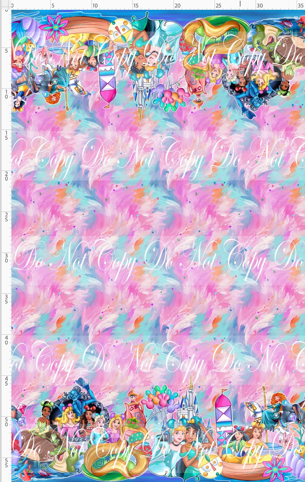 Park Day Princesses-double border