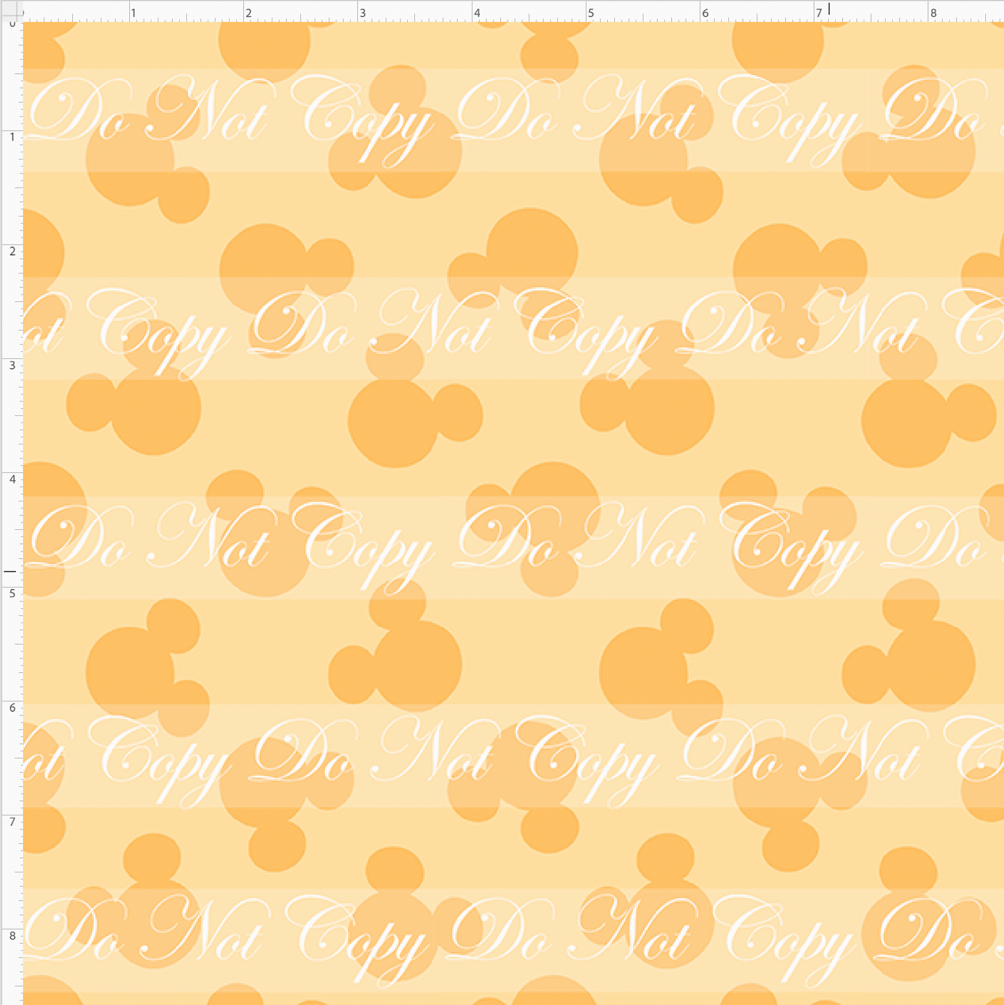 Pastel Mouse Heads - Golden