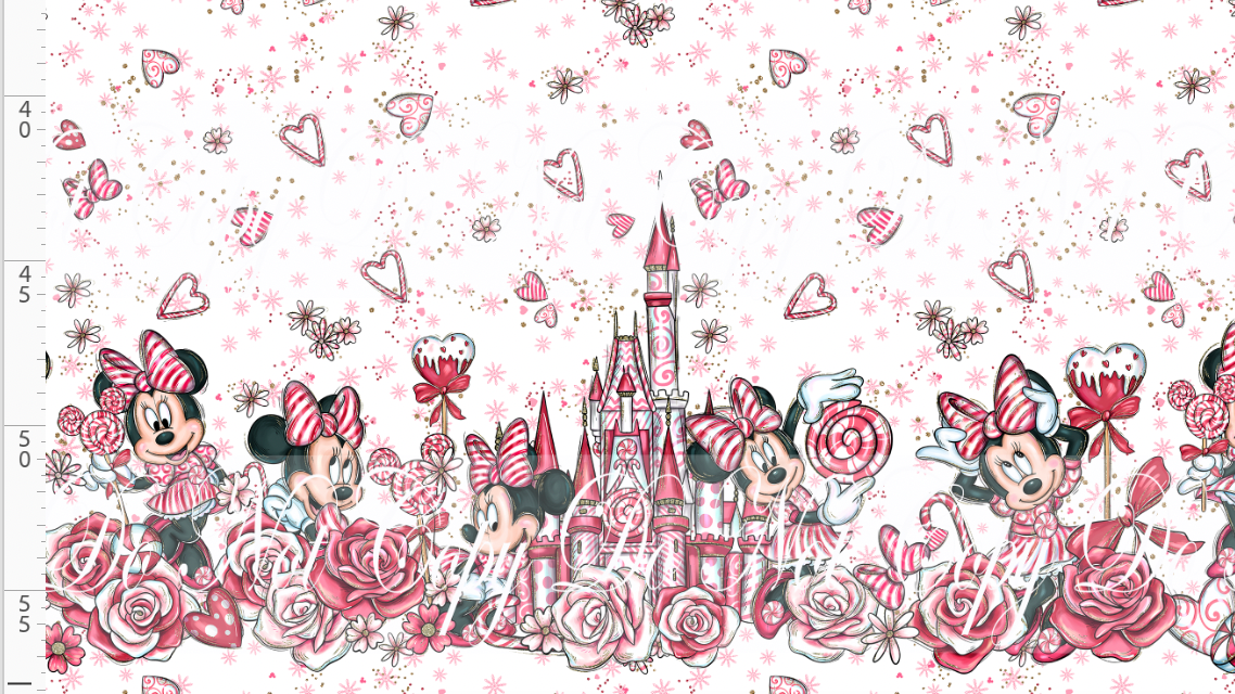 Peppermint Mouse - double border