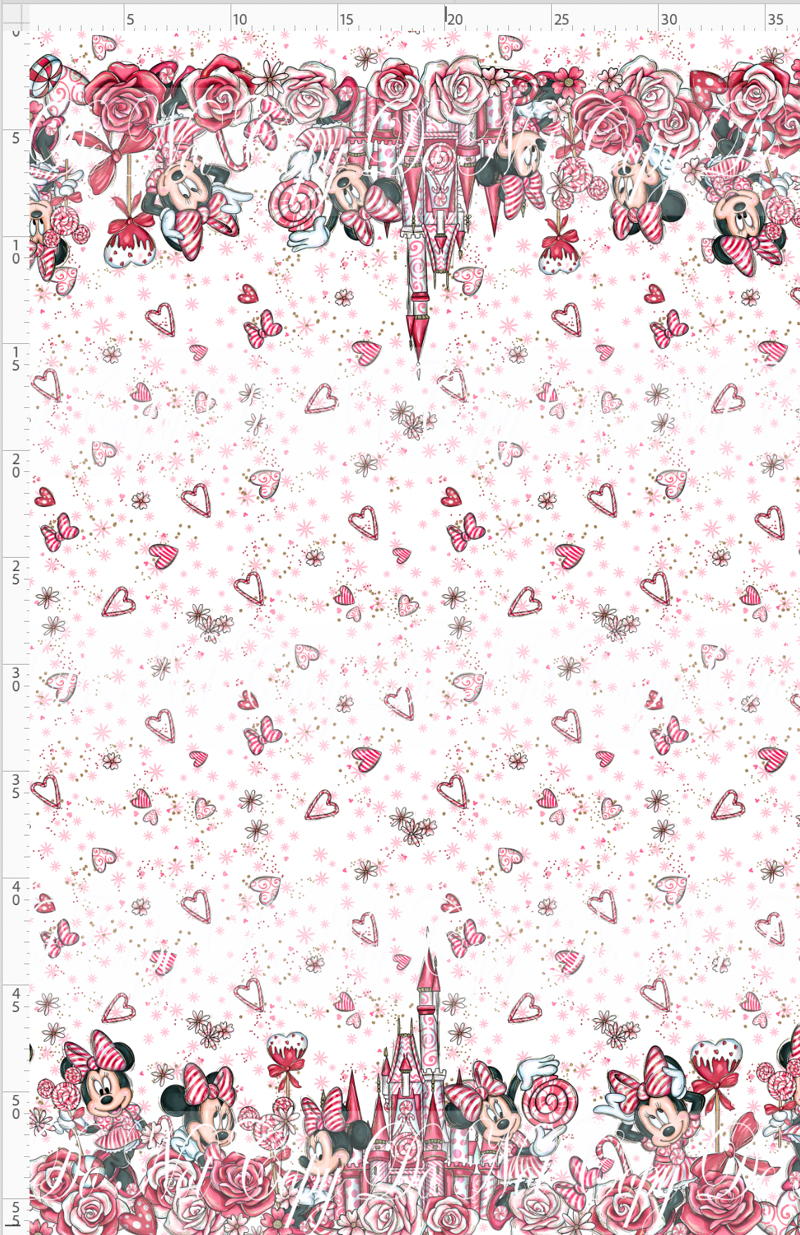 Peppermint Mouse - double border