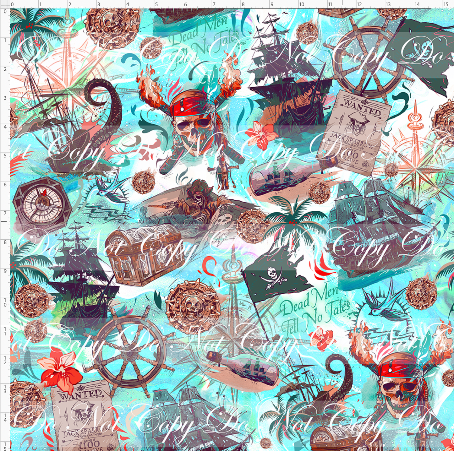 Pirate Tales - Elements - Regular Scale - Aqua