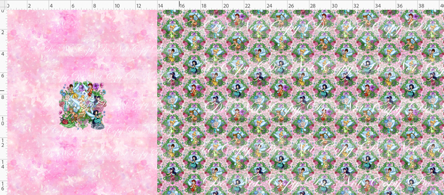 Pixie Dust Dreams - 18 inch Bag Makers Roll - Pink Cameo