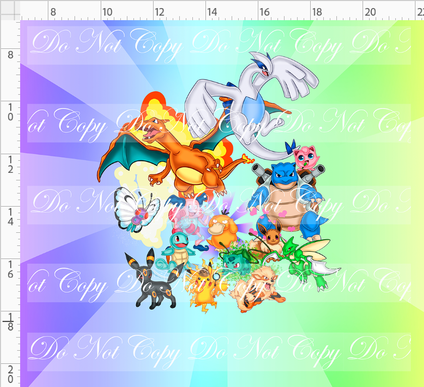 Pocket Critters-Colorful Panel-Adult