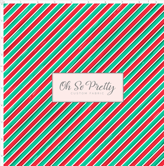 Poinsettia Mouse - Diagonal stripes