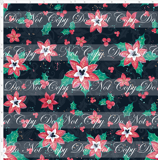 Poinsettia Mouse - Poinsettia - Black - Regular Scale