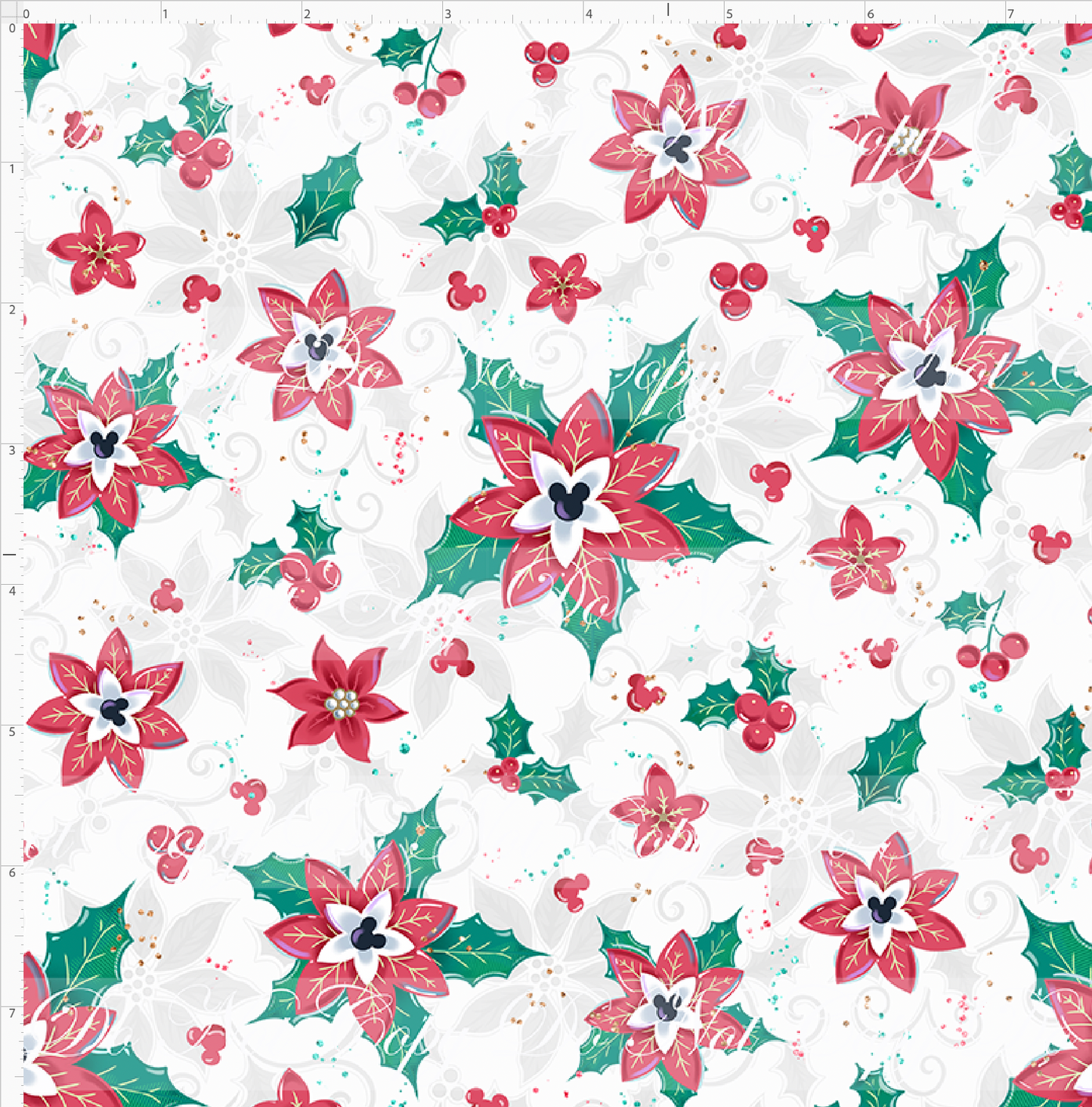 Poinsettia Mouse-Poinsetta-White-Small Scale