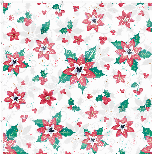 Poinsettia Mouse - Poinsettia - White - Small Scale