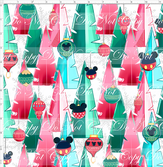 Poinsettia Mouse - Trees and Ornaments - Regular Scale