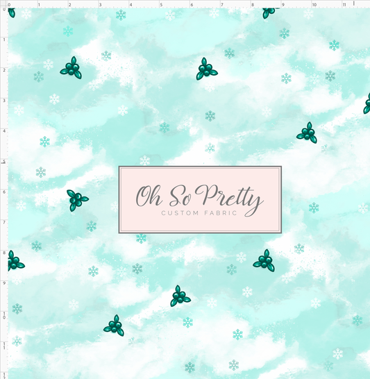 Poinsettia Mouse - background - green