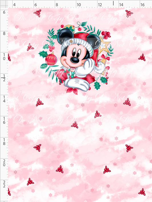 Poinsettia Mouse - panel - boy mouse - red - child