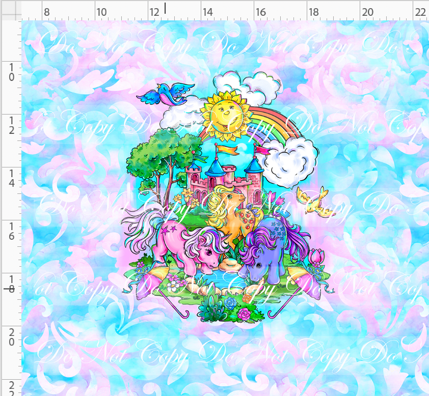 Pony Pals - panel - pastel - adult