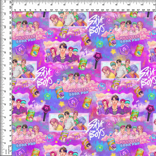 Pop Stars - Main #3 - Pink Background - Small Scale