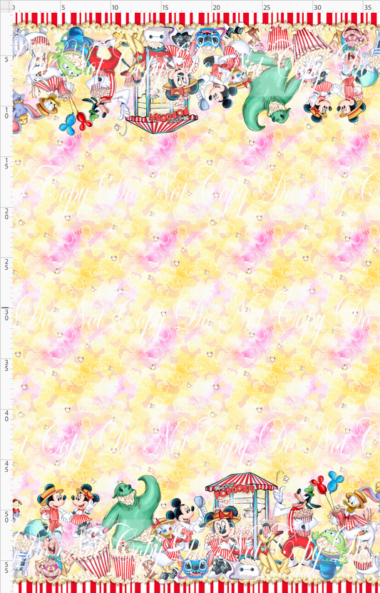 Poppin' Down Mainstreet-double Border-yellow