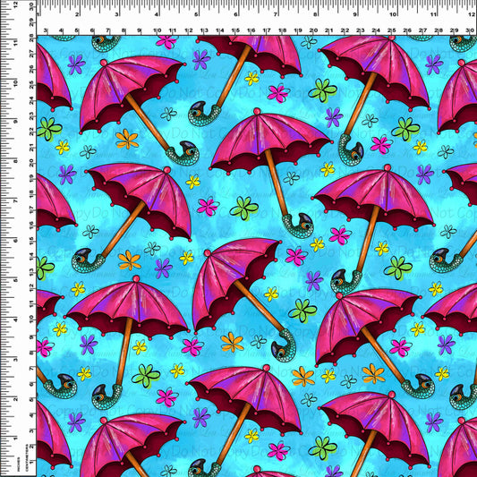 Practically Perfect - Coordinate - Umbrella Toss - Teal