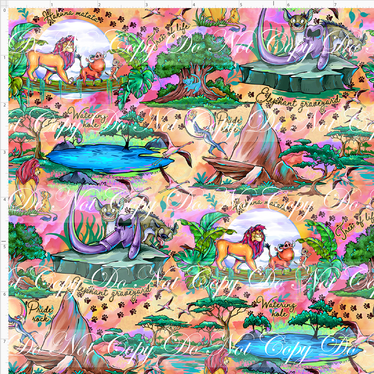 Pride of the Savannah - Main with words - pink orange - small scale