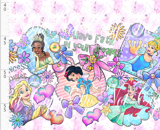 Princess Power - Double Border - Pink