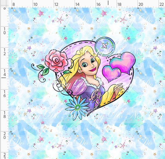 Princess Power - Panel - Punzie - Blue - ADULT