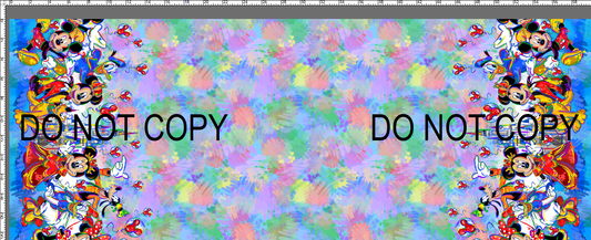 Colorful Mouse - Double Border - Rainbow