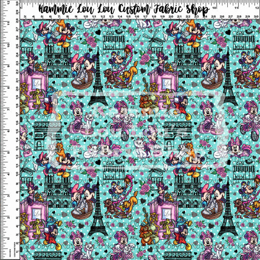 Ville De L'Amour - Main - Small Scale- Teal