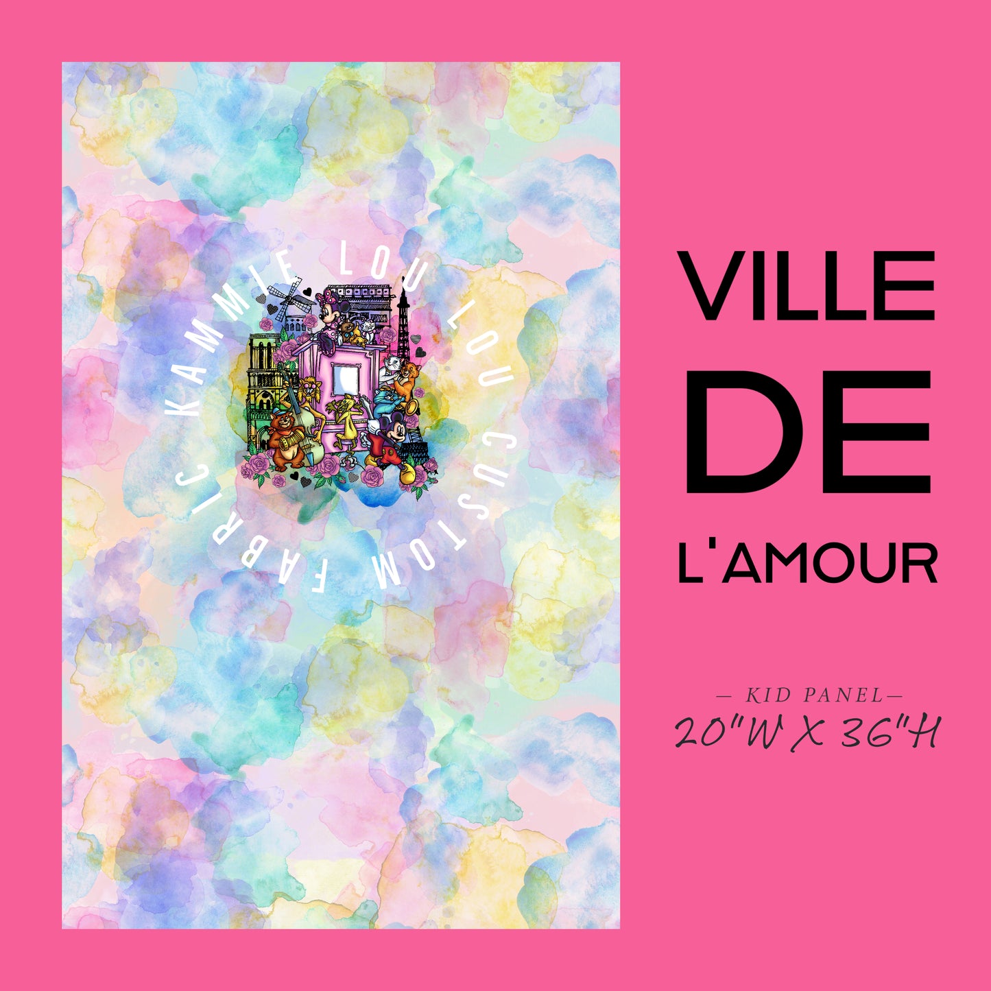 Ville De L'Amour - Panel - Child - Watercolor